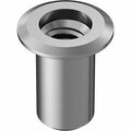 Bsc Preferred Zinc-Plated Steel Rivet Nut 5/16-18 Internal Thread .030-.125 Material Thickness, 25PK 93483A810